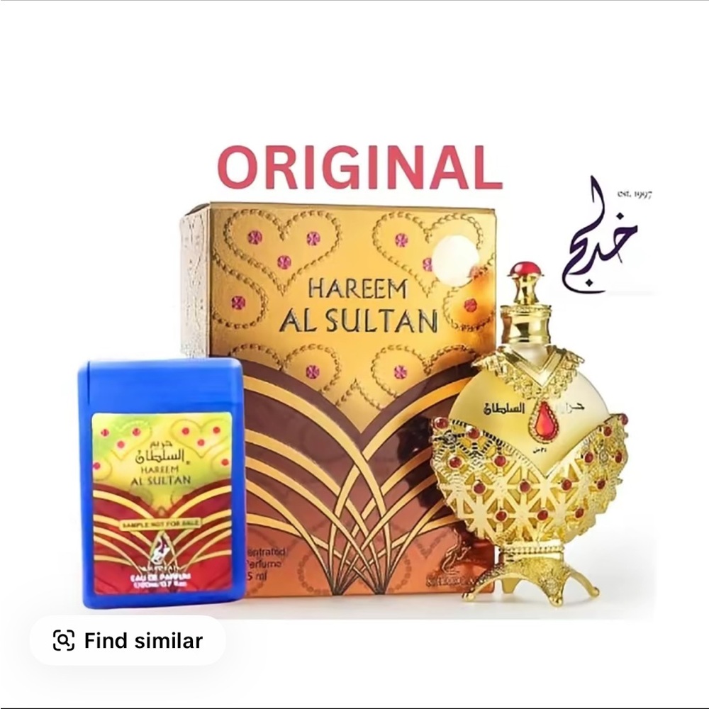 NEW IN BOX ORIGINAL HAREEM AL SULTAN GOLD OIL CONCENTRATED PERFUME OIL KHALADJ